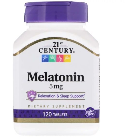Мелатонін для сну 21st Century Melatonin 5 mg 120 Tabs CEN-27087