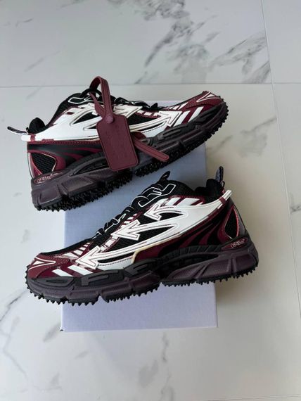 Кросівки Off-White Be Right Back Burgundy / офф  топ весна / осінь 16005 41 26 см