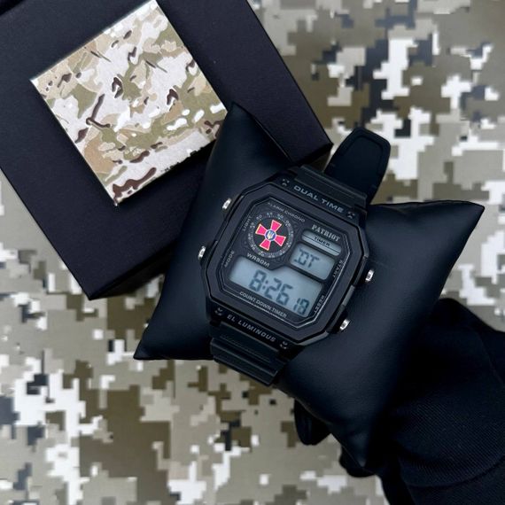 Годинник наручний Patriot 010BKSU ЗСУ Чорні + Коробка. | Зображення 1