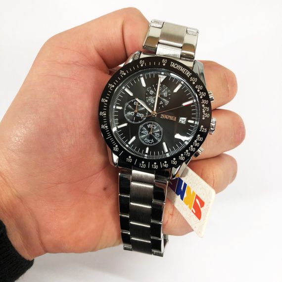 Якісні чоловічі годинники SKMEI, Чоловічі годинники на ланцюжку на подарунок класні WL-16 | Зображення 9