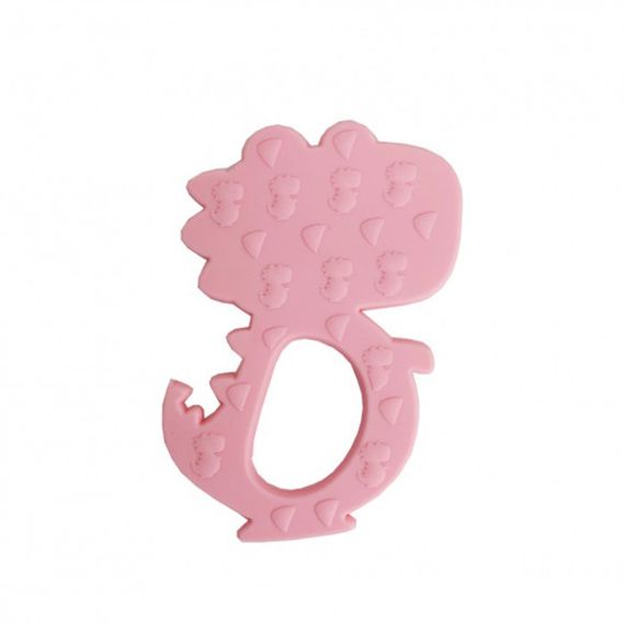 Силіконовий прорізувач "Діно" MGZ-0415(Pink) | Зображення 1
