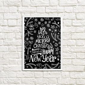 Постер в рамці Merry Christmas 21x30 см (A4)