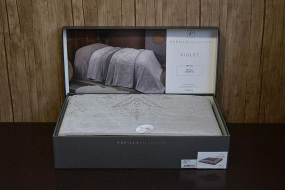 Махрове покривало Pupilla 220 х 240 см Violet K.Bej | Зображення 1