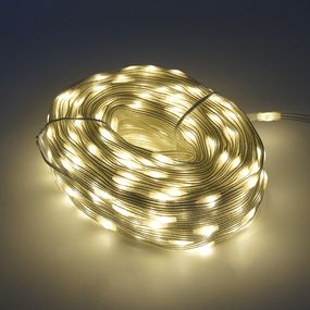 Гирлянды 400LED (Диод) White Hot,1 режим,50 метров,прозрачная изоляция,BOX