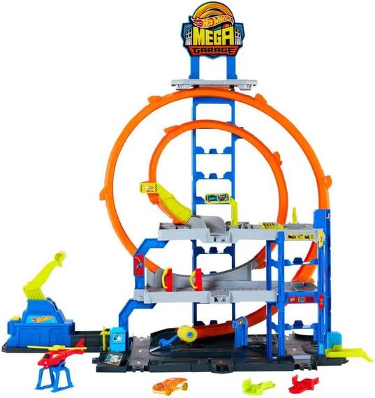 Игровой набор Гараж с мега петлей Hot Wheels City Mega Loop Garage
