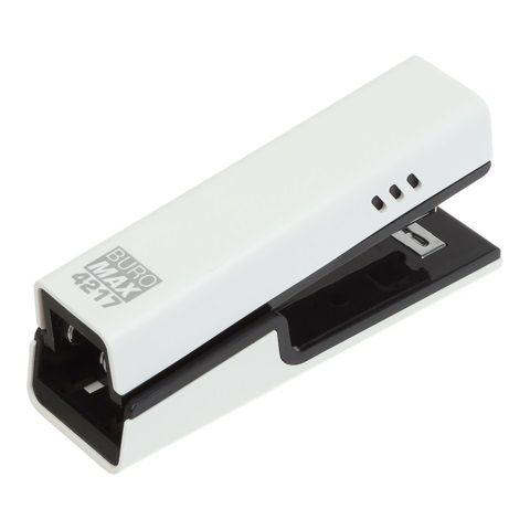 Степлер пластиковий BM.4217-12 BUROMAX 20 арк., (скоби №24; 26), 129.6x38.9x 59.2 мм, білий, в коробці (4823126801575) | Зображення 4