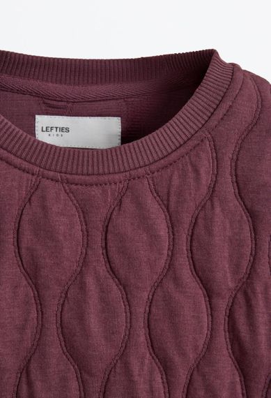 Дитячий світшот для дівчинки Lefties 110 см Сливовий (26080729A) | Зображення 3