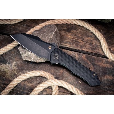 Нож Weknife High-Fin XL, Darkwash, чорний титан (WE24010-1) | Зображення 4