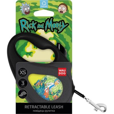 Поводок для собак WAUDOG R-leash "Рик и Морти 2" M до 25 кг 5 м черный (8125-0281-01) | Зображення 2