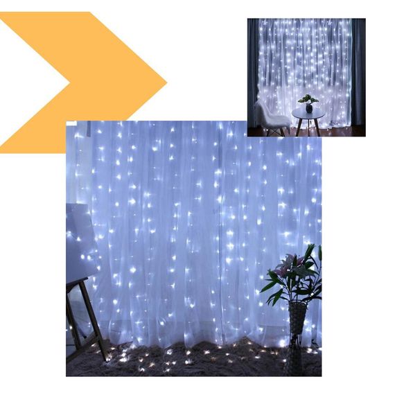 Світлодіодна гірлянда-водоспад Xmas LED 200-W-2 Білий 2M*2M (47660-7593_300) | Зображення 1