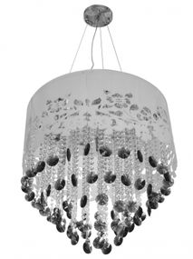 Люстра подвесная с абажуром торт E14 40W BK+BK (BR-01260S/7)