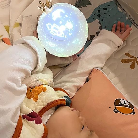 Лампа-проєктор нічник з обертанням 360° і 12 змінними слайдами, LED настільна декоративна | Зображення 4
