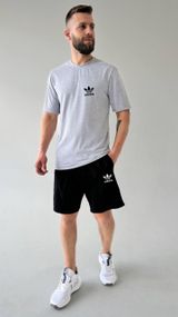 Чоловічий літній костюм adidas сірий