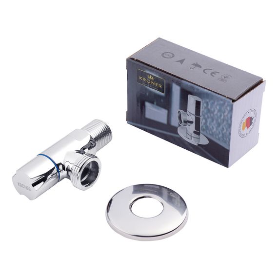 Кран приладовий Kroner KRP Eckventil C302 1/2"х3/4" ЗЗ (CV027382) | Зображення 2