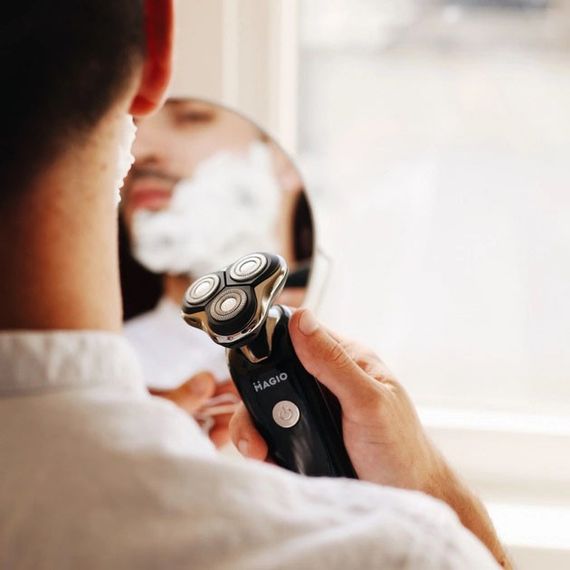 Машинка для стрижки бороди MAGIO MG-687 Бритва для бороди UO-779 Тример механічний | Зображення 8