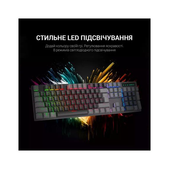 Клавіатура GamePro MK105B LED Red Switch USB Black (MK105R) | Зображення 4