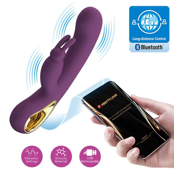 Смарт вібратор серії Pretty Love - Liam purple, BI-014420HP Sex Aura | Зображення 1