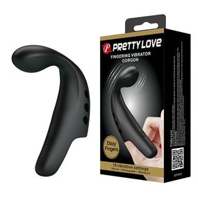 Вібронасадка на палець - Pretty Love Fingering Vibrator Gordon Black Sex Aura