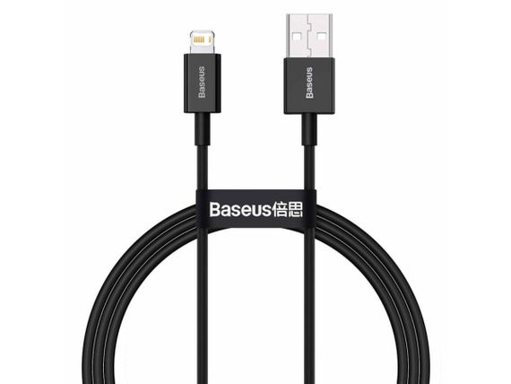 Кабель Baseus Superior Series USB to iP 2.4A 1m Black | Зображення 2