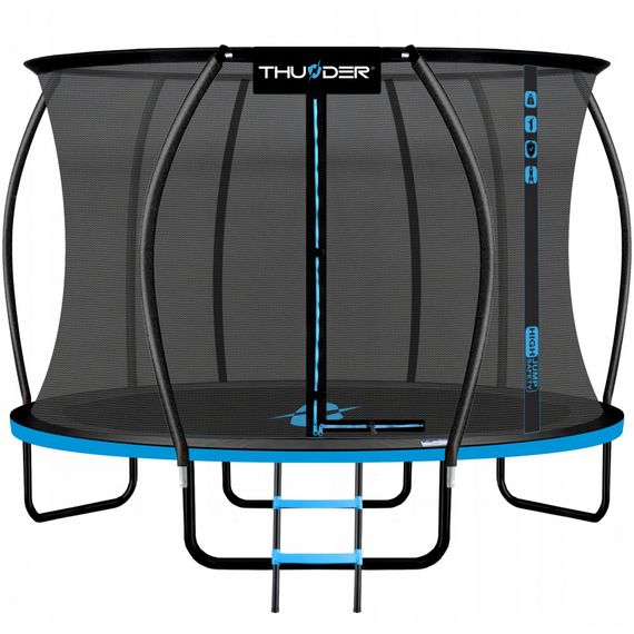 Батут із внутрішньою сіткою THUNDER Inside Ultra 14FT 435 см Black/Blue