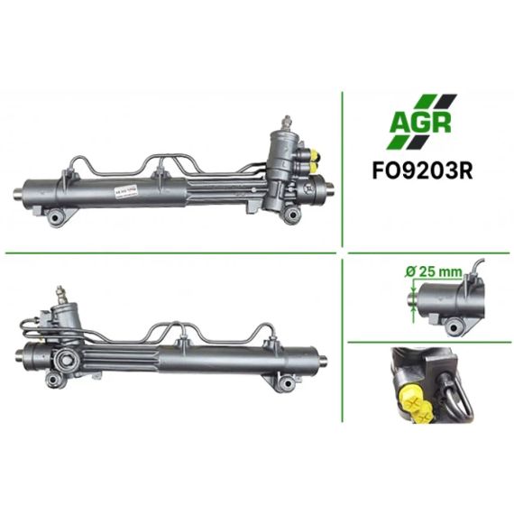 Рулевая рейка с ГУР восстановленная FORD Fiesta 95-01, FORD Puma 97-01, MAZDA 121 (JASM, JBSM) 96-03