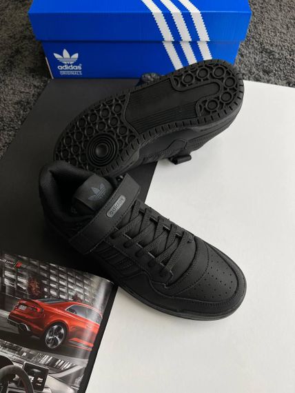 Чоловічі кросівки A-s Forum 84 Low All Black Whitek , В'єтнам 46 29 | Зображення 3