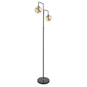 Торшер с открытыми плафонами BL-699F/1 E27 BK/JGT