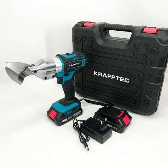 Акумуляторні ножиці по металу Krafftec DJS130R, Електроножиці по металу для профілю DS-88 | Зображення 2
