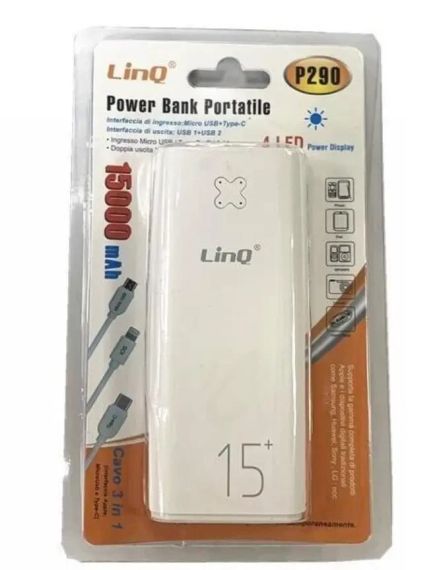 Универсальный павербанк Linq P290 с функцией быстрой зарядки 15000 mAh | Зображення 2