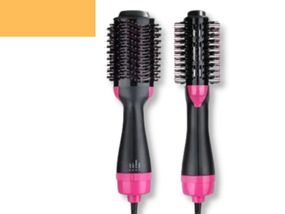 Фен щітка гребінець з насадкою для укладання та завивки волосся ONE STEP 2336 чорний (2336)