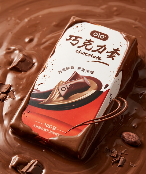 Презервативи OLO Chocolate, упаковка 10 шт Sex Aura | Зображення 1