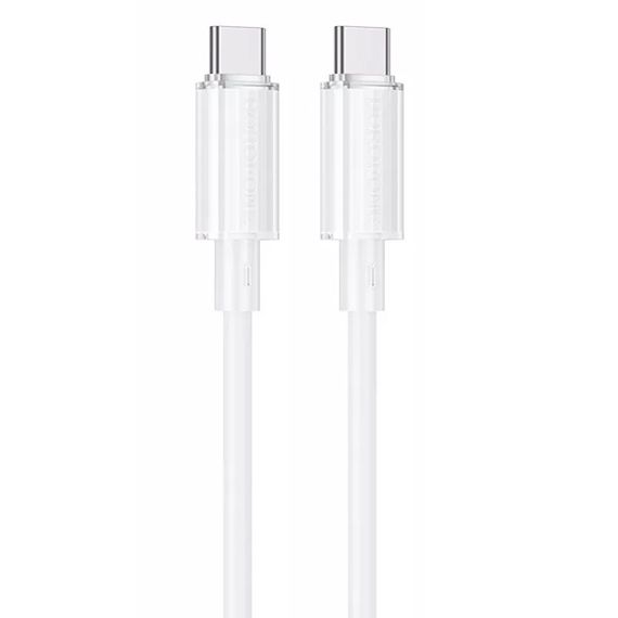 Дата кабель Borofone BX112 Lemon Type-C to Type-C 60W (1m) White