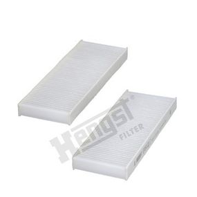 Фильтр салона компл. Citroen C-Elysee / Peugeot 301 12-, Hengst, E4912LI-2,