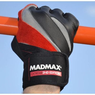 Перчатки для фитнеса MadMax MFG-568 Extreme 2nd edition Black/Red S (MFG-568_S) | Зображення 1