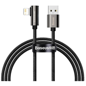 Кабель USB Lightning BASEUS CALCS-01 Legend Elbow 2,4A 1м чорний