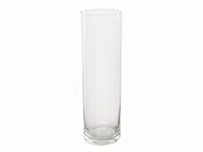 Компактна скляна ваза-циліндр для сухоцвітів Minimalist Grand, 30х9 см