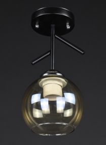 Люстра стельова на 1 лампочку 27808 Чорний 26х13х13 см.