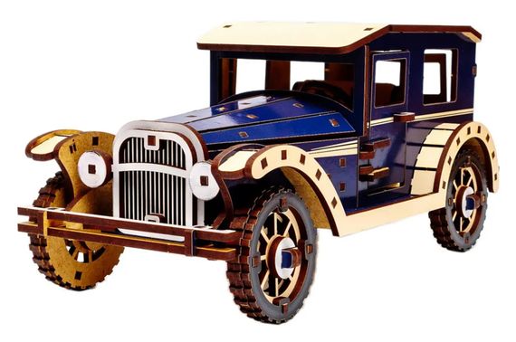 Конструктор Puz-00955 Retro car, дерев'яний PuzzleOK | Зображення 4