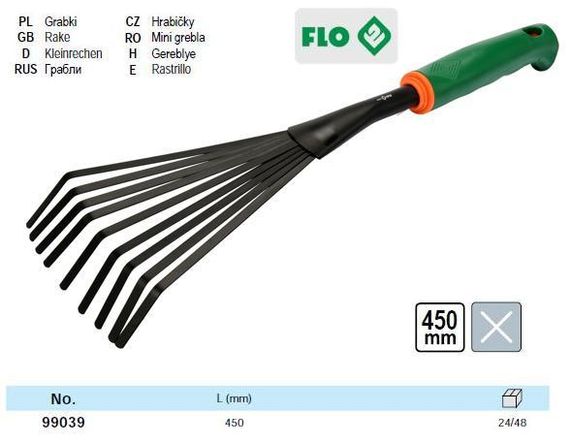 Граблі віялові Польща міні FLO-99039