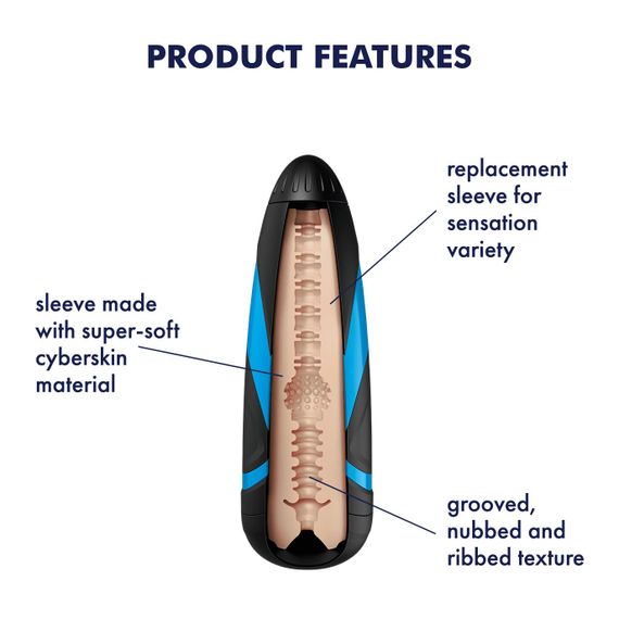 Запасной рукав-вставка для мастурбатора Satisfyer Men TRI DELIGHTS | Зображення 1