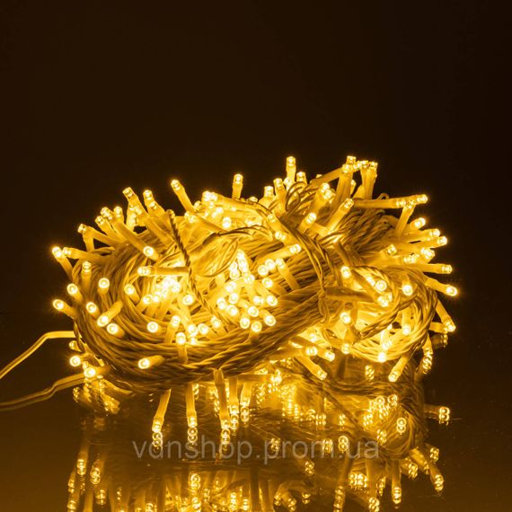 Гирлянда Нить уличная 30 м 300 LED белый провод Желтый CF300L30MWY | Зображення 2
