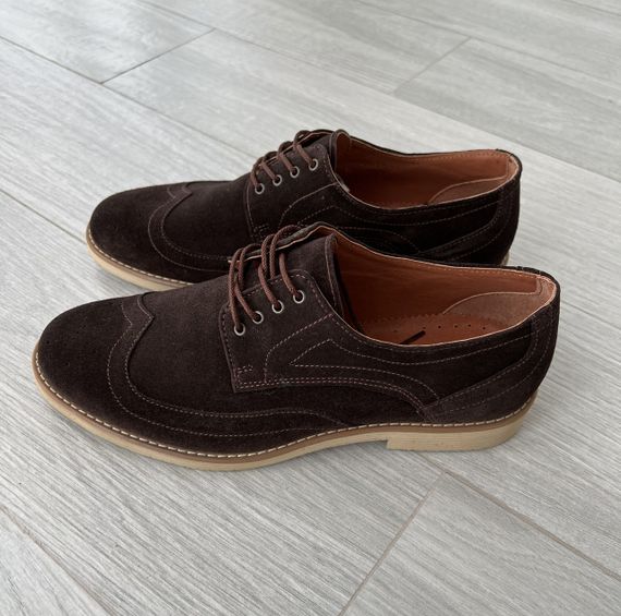 Мужские коричневые броги 40 размер 26,7 см | Зображення 5