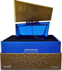Духи с феромонами мужские SHIATSU Pheromone Fragrance men darkblue, 50 мл Sex Aura