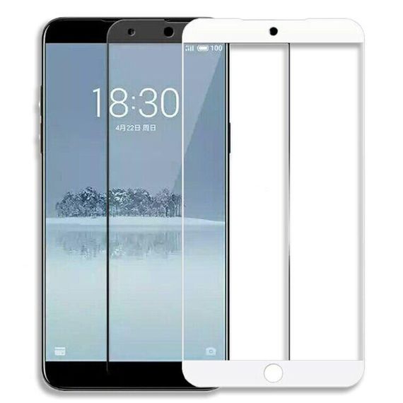 Захисне скло 2.5D на весь екран для Meizu 15 колір Чорний | Зображення 2