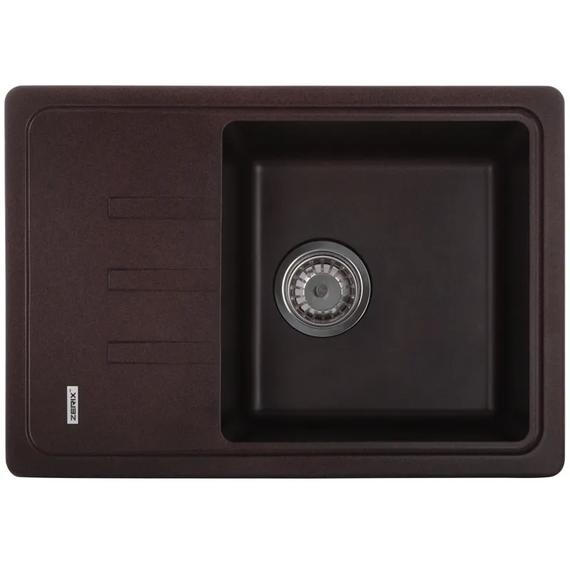 Мийка кухонна Zerix ZS-6243S-12 Коричнева (ZX4576)