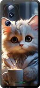 Чохол на Xiaomi Civi 2 Білий кіт "5646b-2917-2448"
