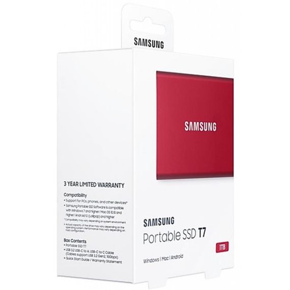 Накопичувач SSD USB 3.2 1TB T7 Samsung (MU-PC1T0R/WW) | Зображення 7