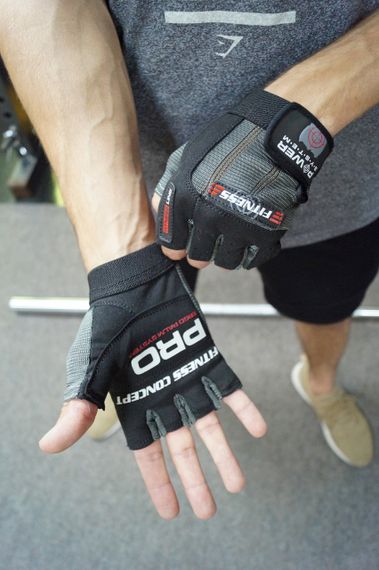 Рукавички для фітнесу Power System PS-2300 Fitness Grey/Black XL | Зображення 8
