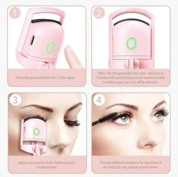 Аккумуляторные щипцы для завивки ресниц с USB Eye lashes machine | Зображення 5