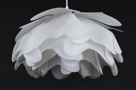 Люстра підвісна на 1 лампочку 27625 Білий 35-130х45х45 см. | Зображення 1